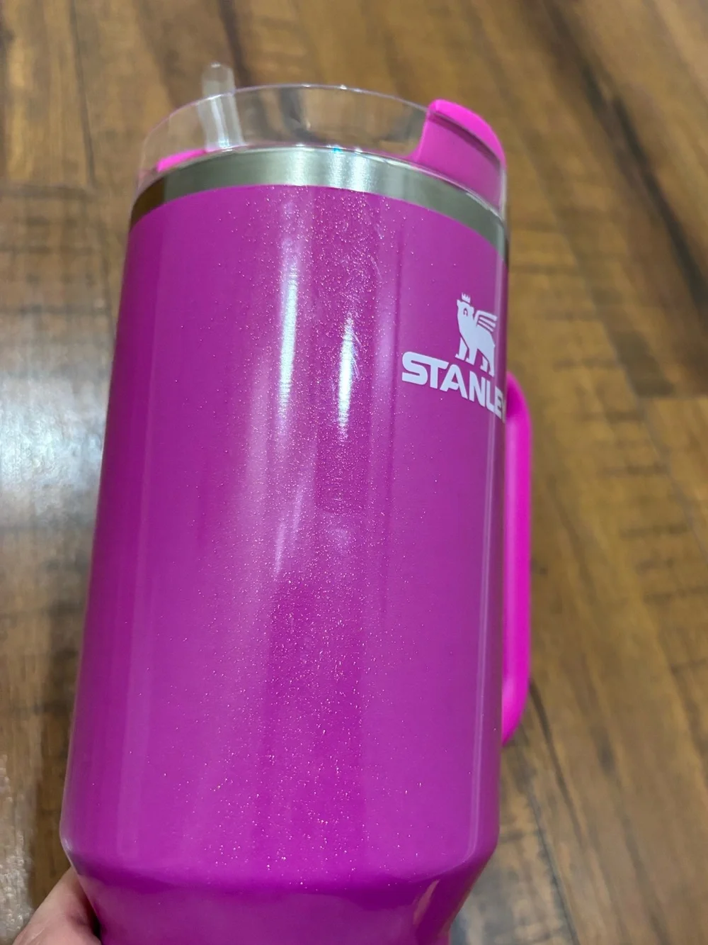 Stanley Quencher H2.0 Tumbler 40 oz in Pink Punch Shimmer Hydration Teacher Gift - Picture 2 of 12
